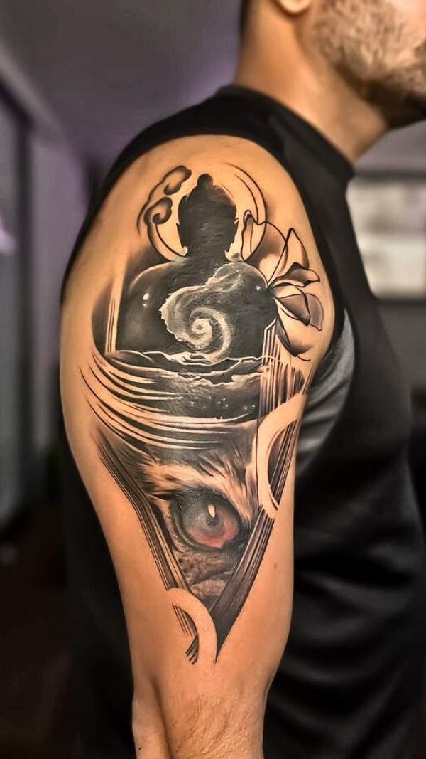 Custom Shiva Tattoo Goa 38