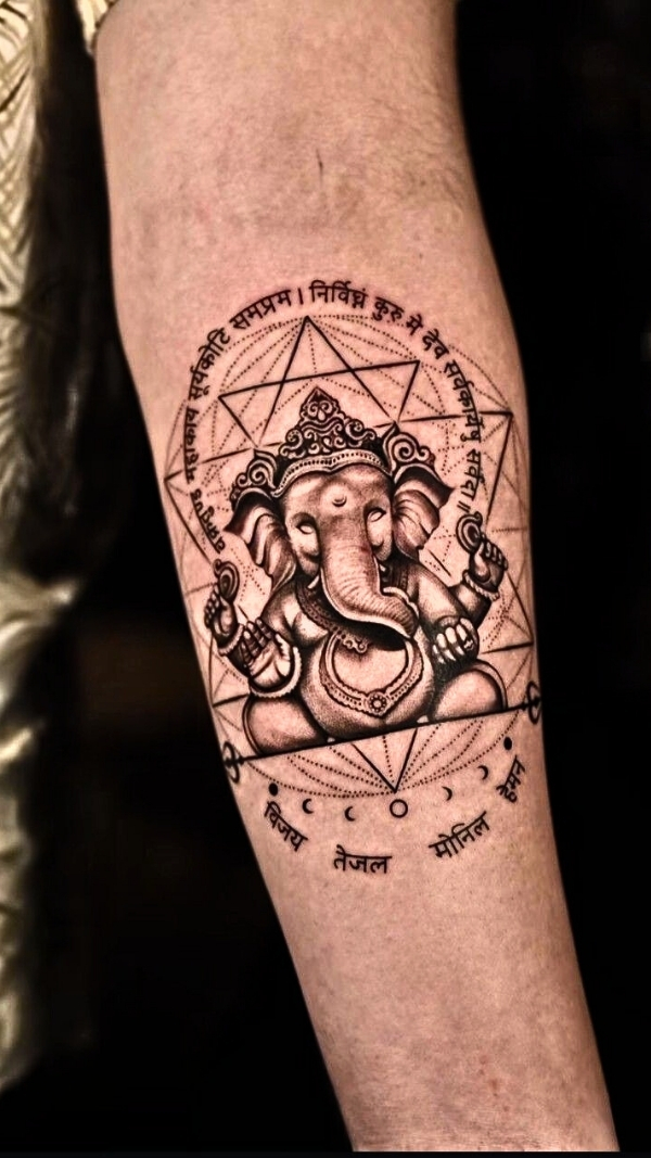 Shiva Portrait Tattoo Goa 43