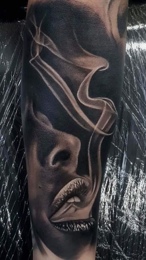Black and Grey Portrait Tattoo Goa 58